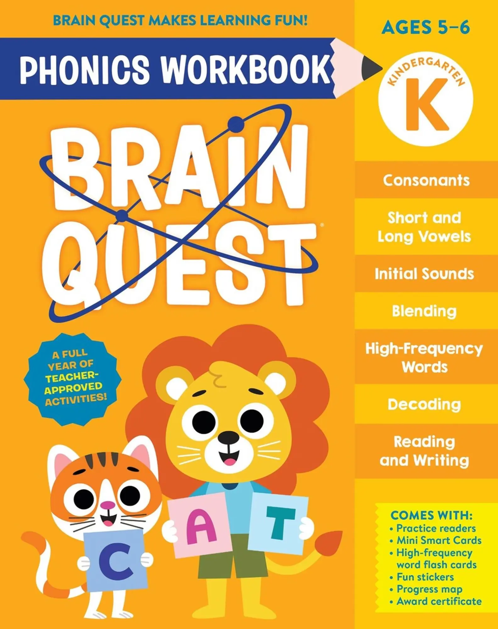 Cover: 9781523527847 | Brain Quest Phonics Workbook: Kindergarten | Workman Publishing | Buch