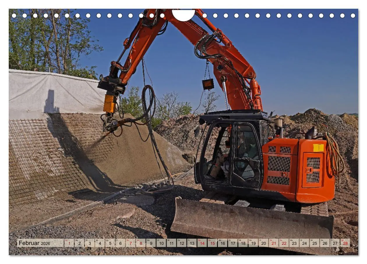 Bild: 9783457307847 | Bagger im Einsatz (Wandkalender 2026 DIN A4 quer), CALVENDO...