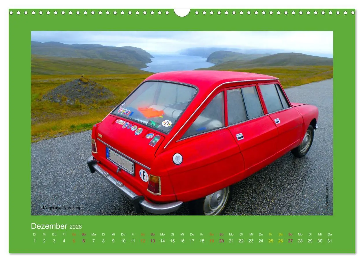 Bild: 9783457547847 | Abenteuer Citroen Ami 8 (Wandkalender 2026 DIN A3 quer), CALVENDO...