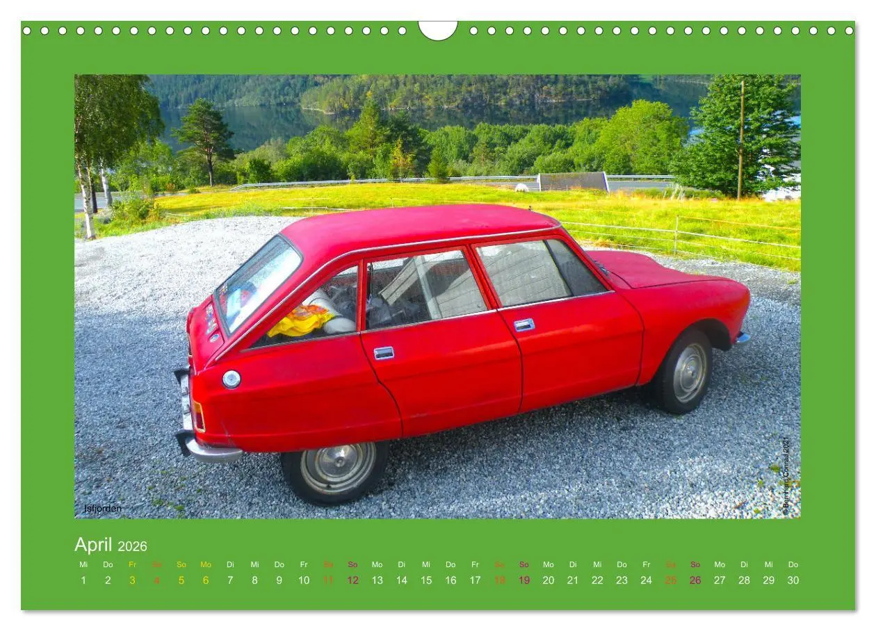 Bild: 9783457547847 | Abenteuer Citroen Ami 8 (Wandkalender 2026 DIN A3 quer), CALVENDO...