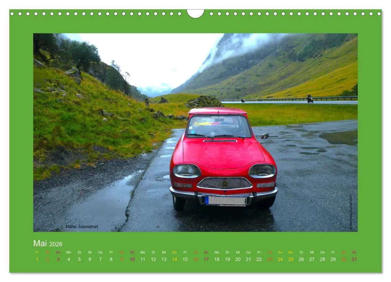 Bild: 9783457547847 | Abenteuer Citroen Ami 8 (Wandkalender 2026 DIN A3 quer), CALVENDO...