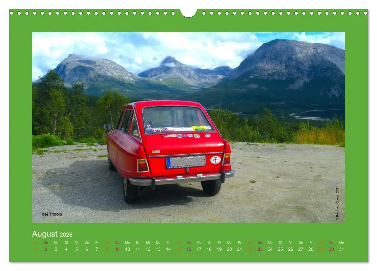 Bild: 9783457547847 | Abenteuer Citroen Ami 8 (Wandkalender 2026 DIN A3 quer), CALVENDO...