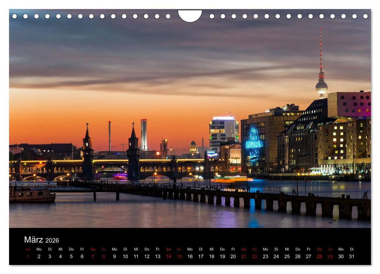 Bild: 9783457617847 | Eine Reise durch Berlin bei Nacht (Wandkalender 2026 DIN A4 quer),...