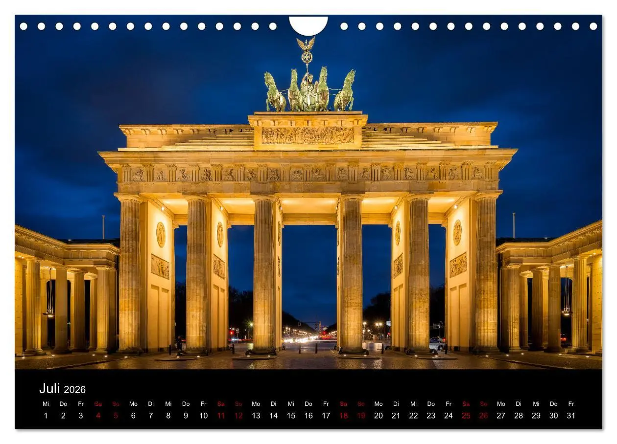 Bild: 9783457617847 | Eine Reise durch Berlin bei Nacht (Wandkalender 2026 DIN A4 quer),...