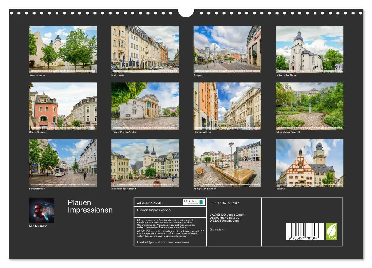 Bild: 9783457787847 | Plauen Impressionen (Wandkalender 2026 DIN A3 quer), CALVENDO...