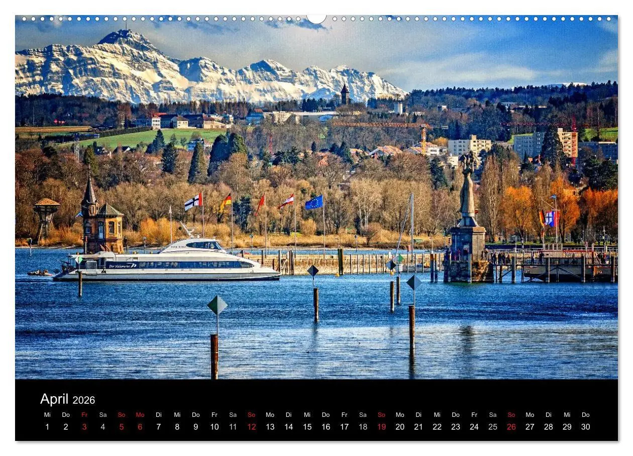 Bild: 9783516017847 | Bodensee-Schiffe und Boote (Wandkalender 2026 DIN A2 quer),...