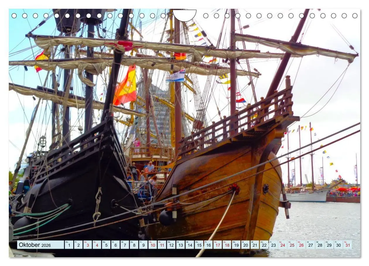 Bild: 9783516707847 | Ein detaillierter Blick auf Segelschiffe (Wandkalender 2026 DIN A4...