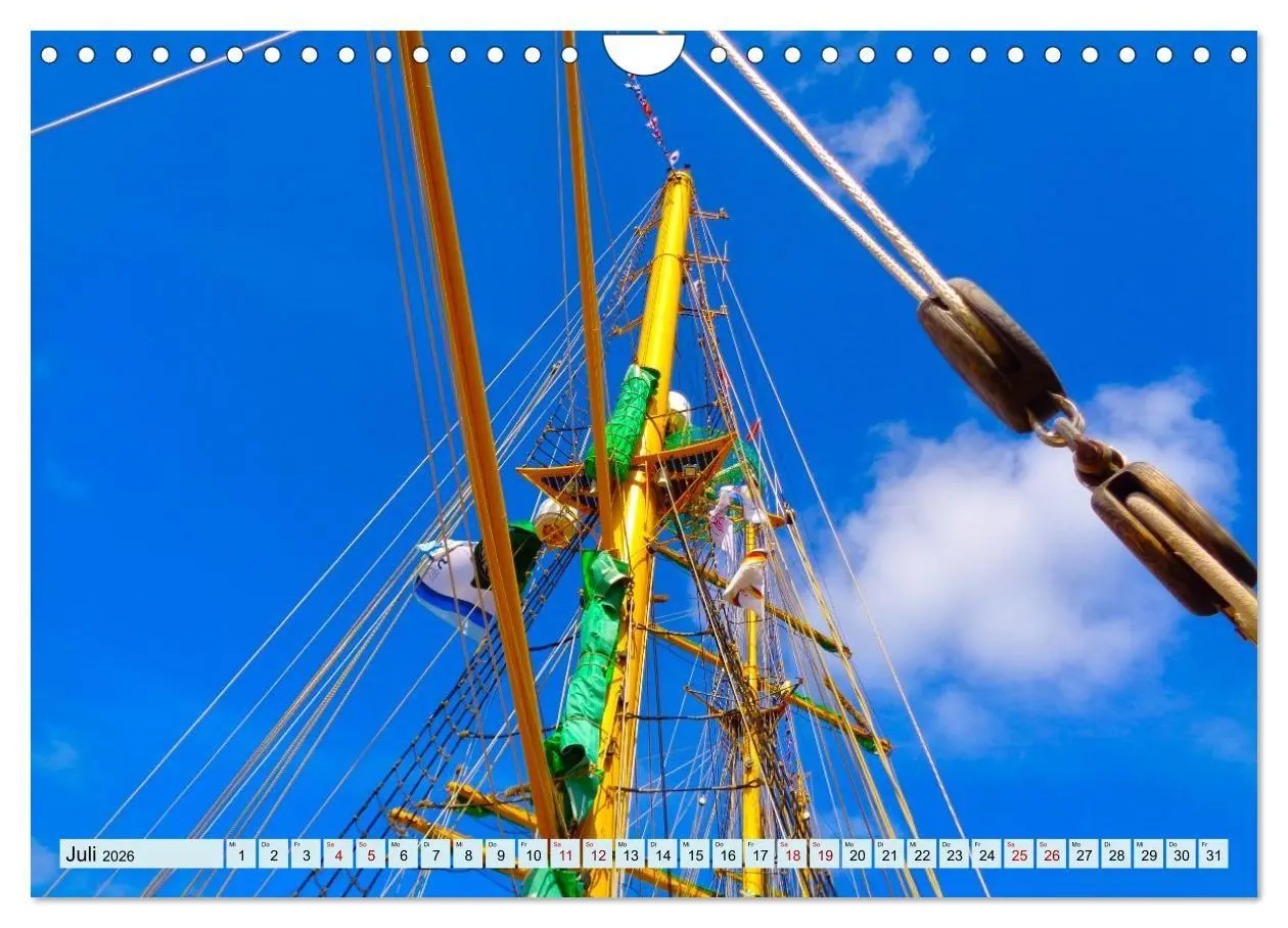 Bild: 9783516707847 | Ein detaillierter Blick auf Segelschiffe (Wandkalender 2026 DIN A4...