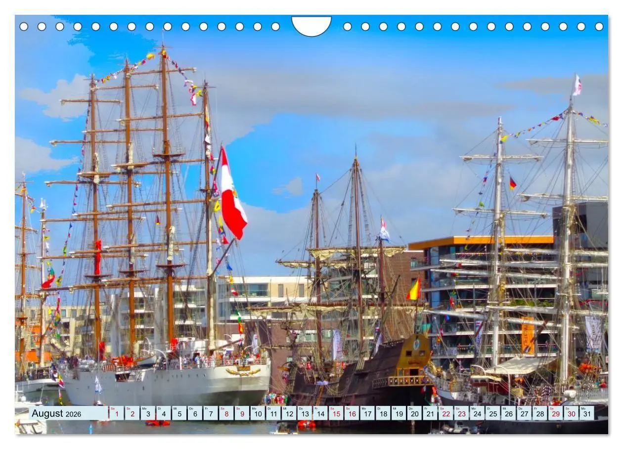 Bild: 9783516707847 | Ein detaillierter Blick auf Segelschiffe (Wandkalender 2026 DIN A4...