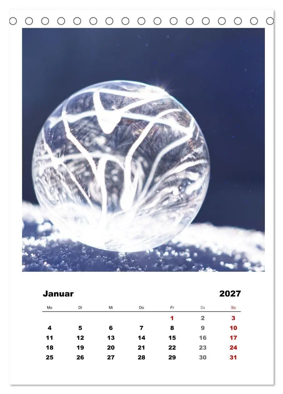 Bild: 9783569417847 | Frostige Seifenblasen (Tischkalender 2027 DIN A5 hoch), CALVENDO...