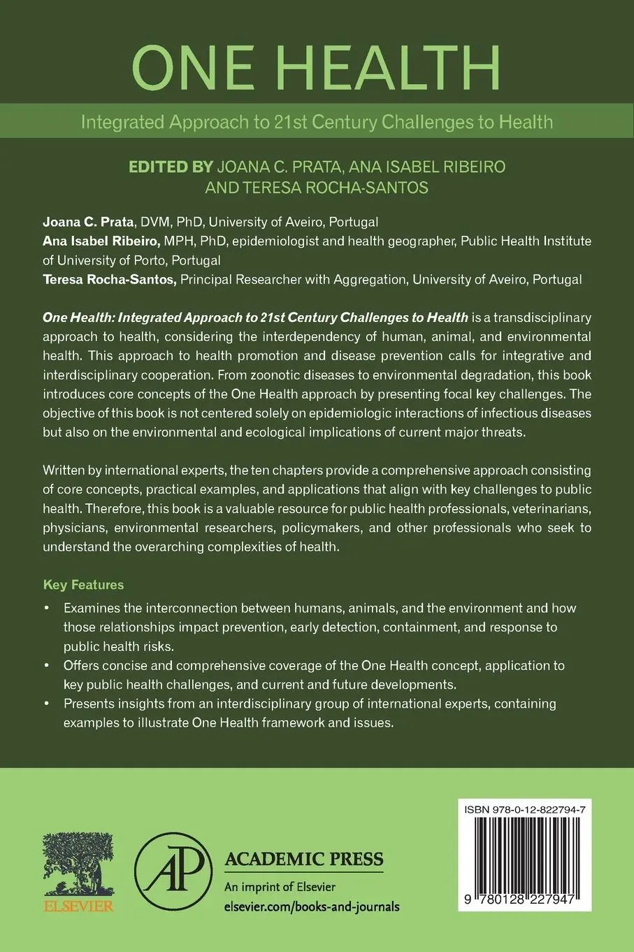 Rückseite: 9780128227947 | One Health | Integrated Approach to 21st Century Challenges to Health