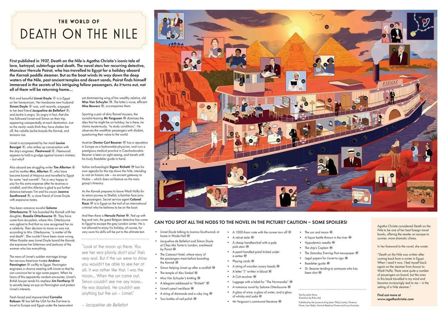 Bild: 9781399637947 | The World of Agatha Christie: Death on the Nile: A 1000-Piece...
