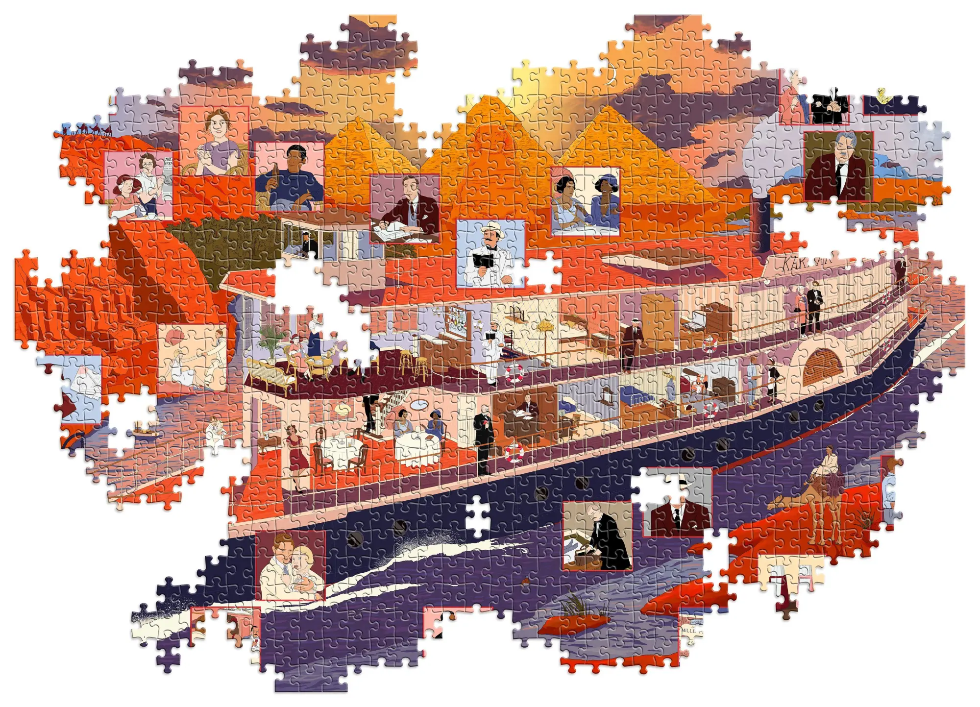 Bild: 9781399637947 | The World of Agatha Christie: Death on the Nile: A 1000-Piece...