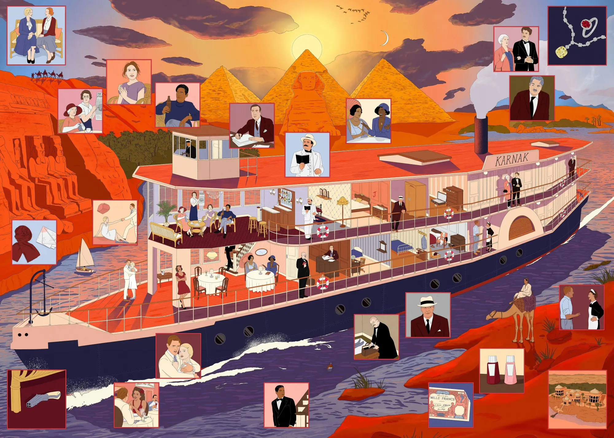 Bild: 9781399637947 | The World of Agatha Christie: Death on the Nile: A 1000-Piece...
