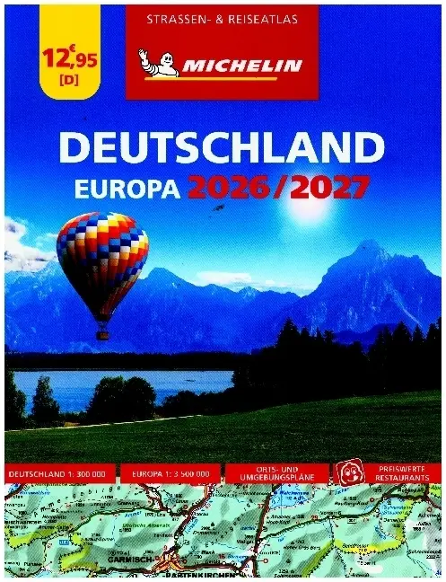 Cover: 9782067267947 | Michelin Straßenatlas Deutschland &amp; Europa 2026/2027 | (Land-)Karte