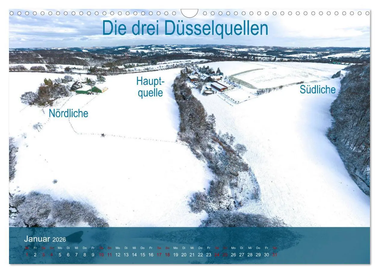 Bild: 9783457467947 | Die Düssel von den Quellen bis zu den Mündungen (Wandkalender 2026...