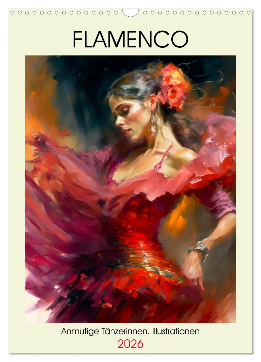 Cover: 9783516317947 | Flamenco. Anmutige Tänzerinnen. Illustrationen (Wandkalender 2026...