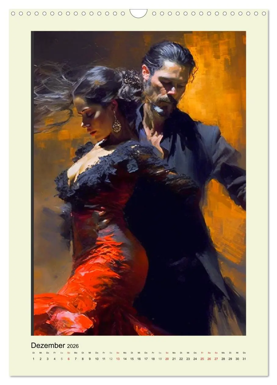 Bild: 9783516317947 | Flamenco. Anmutige Tänzerinnen. Illustrationen (Wandkalender 2026...