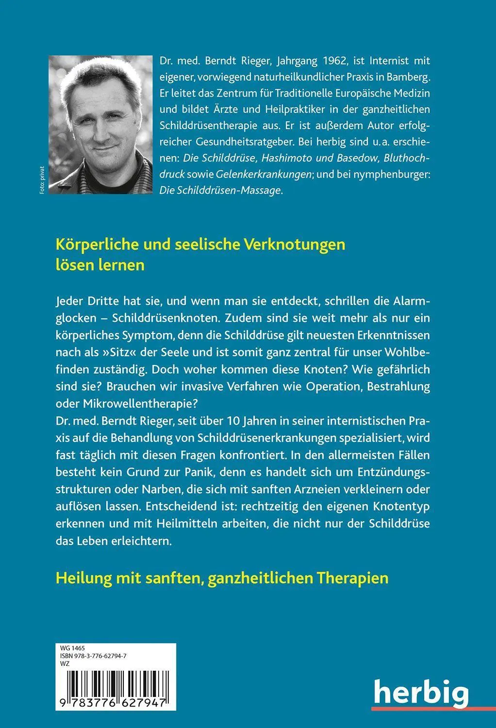 Bild: 9783776627947 | Schilddrüsenknoten | Berndt Rieger | Taschenbuch | 176 S. | Deutsch
