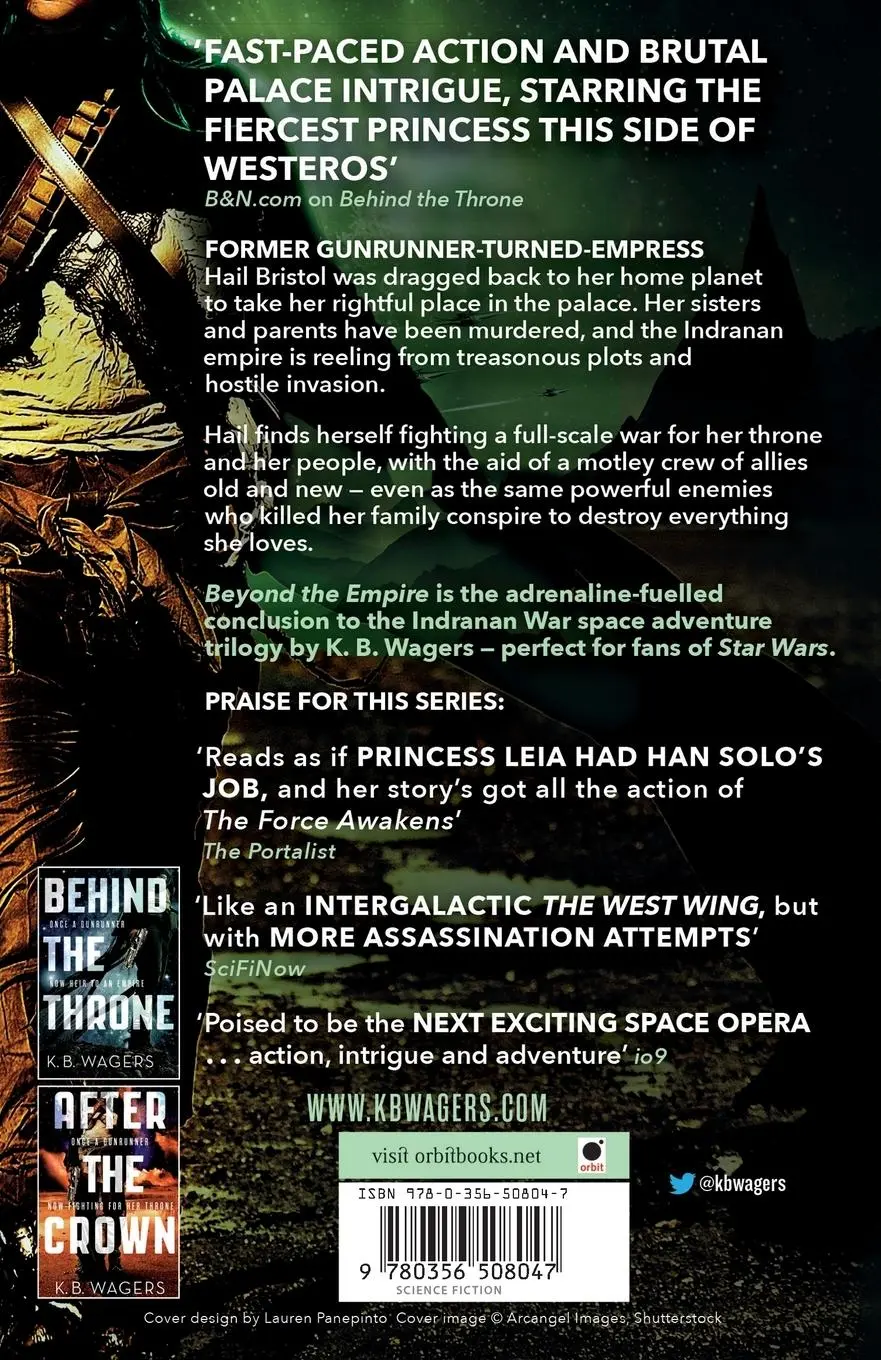 Rückseite: 9780356508047 | Beyond the Empire | The Indranan War, Book 3 | K. B. Wagers | Buch