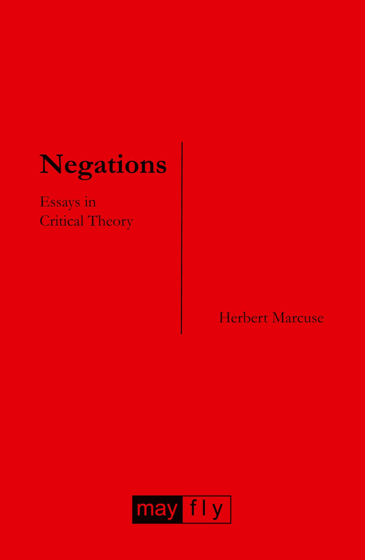 Cover: 9781906948047 | Negations | Essays in Critical Theory | Herbert Marcuse | Taschenbuch