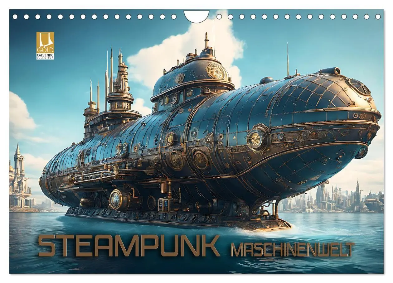 Cover: 9783457358047 | Steampunk Maschinenwelt (Wandkalender 2026 DIN A4 quer), CALVENDO...