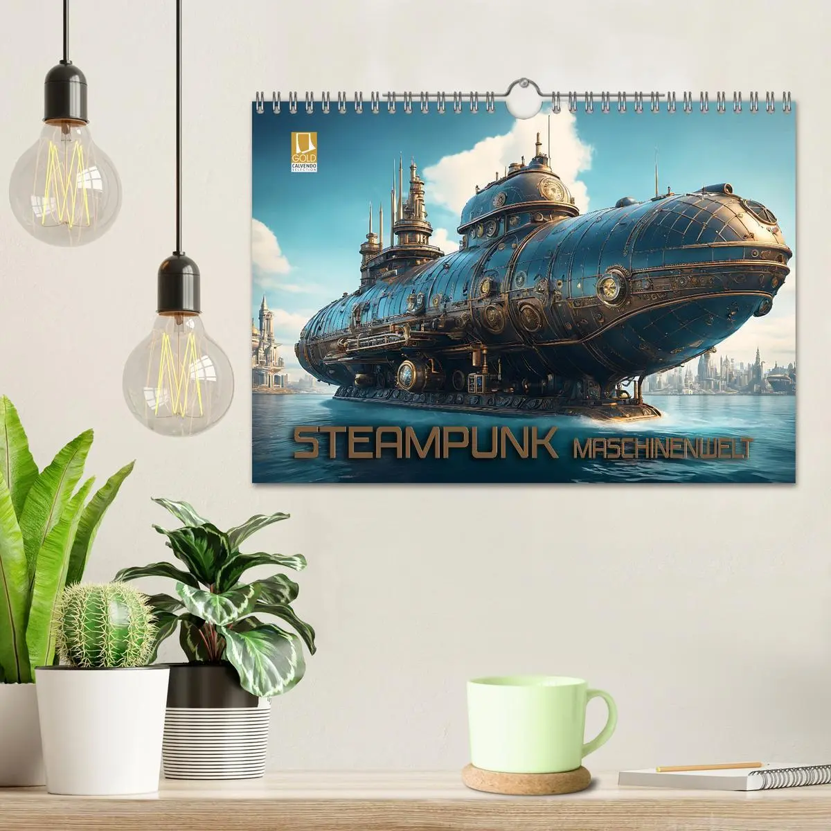 Bild: 9783457358047 | Steampunk Maschinenwelt (Wandkalender 2026 DIN A4 quer), CALVENDO...
