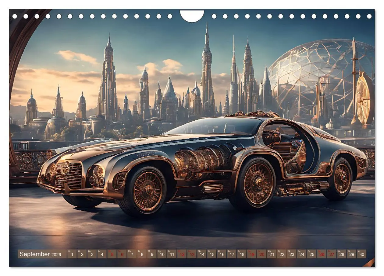Bild: 9783457358047 | Steampunk Maschinenwelt (Wandkalender 2026 DIN A4 quer), CALVENDO...