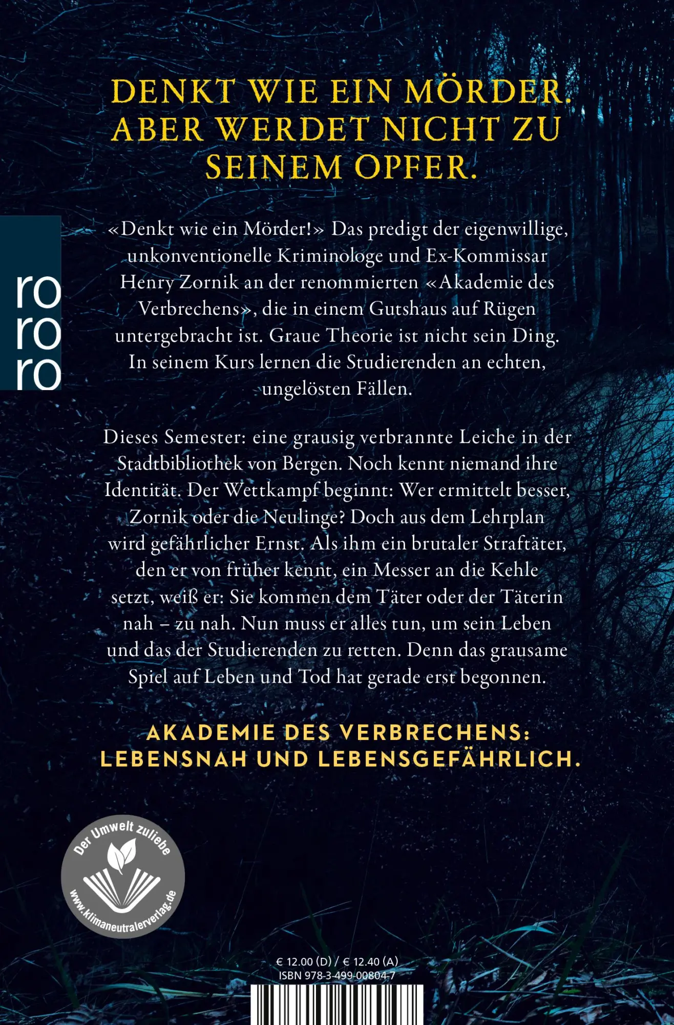 Rückseite: 9783499008047 | Todesglut | Ein Rügen-Krimi Hochspannung auf der Urlaubsinsel | Buch