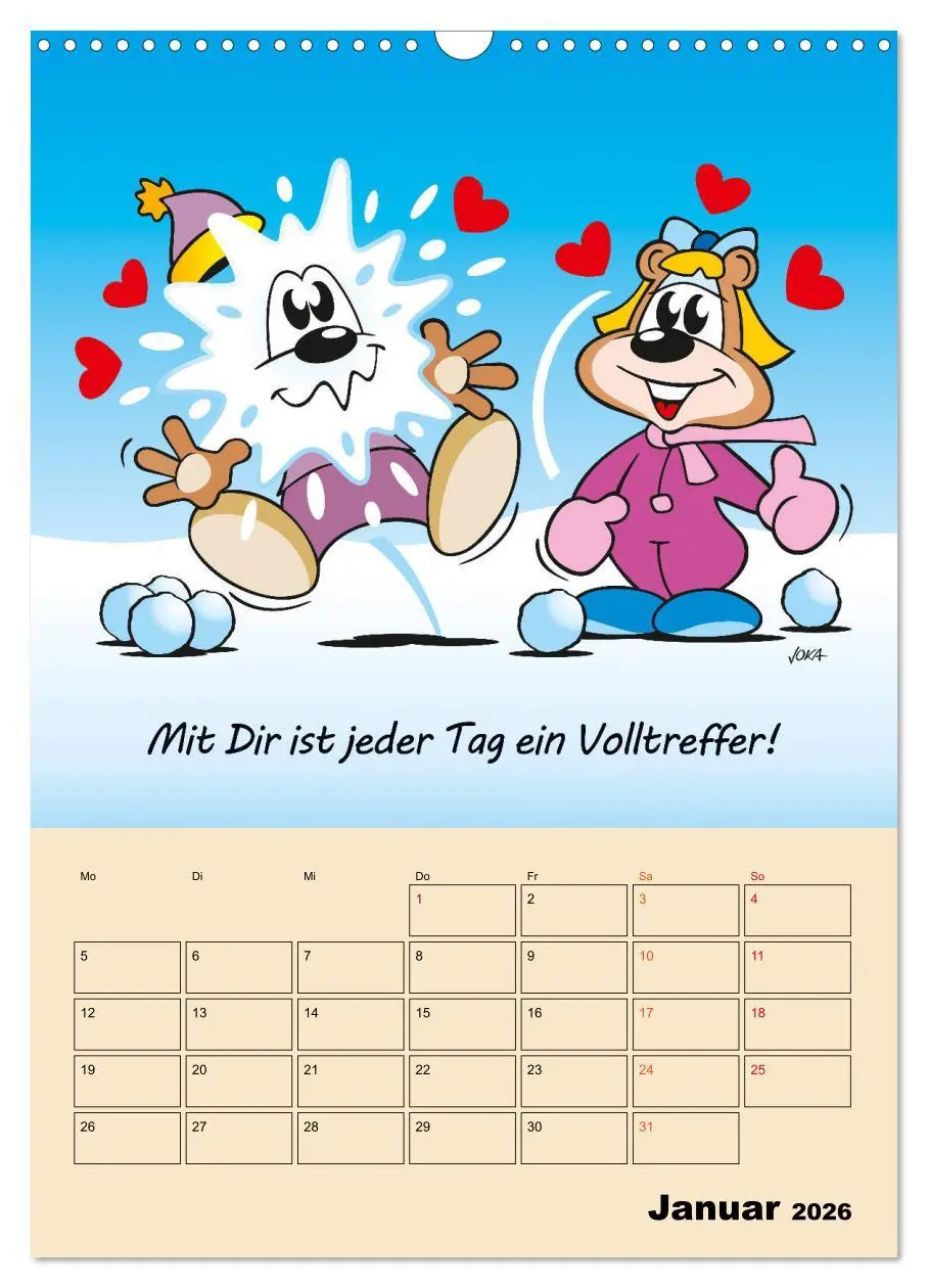 Bild: 9783516378047 | Ein Jahr mit Dir! (Wandkalender 2026 DIN A3 hoch), CALVENDO...