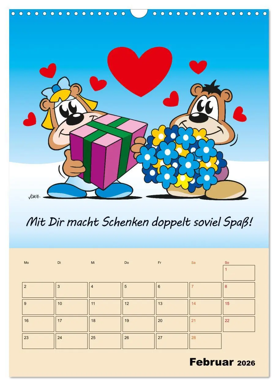 Bild: 9783516378047 | Ein Jahr mit Dir! (Wandkalender 2026 DIN A3 hoch), CALVENDO...