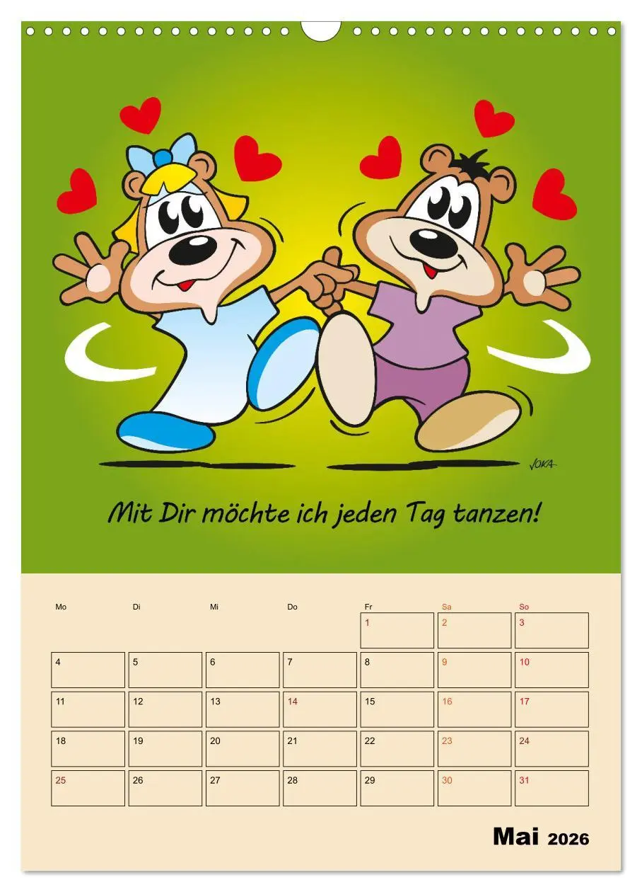 Bild: 9783516378047 | Ein Jahr mit Dir! (Wandkalender 2026 DIN A3 hoch), CALVENDO...
