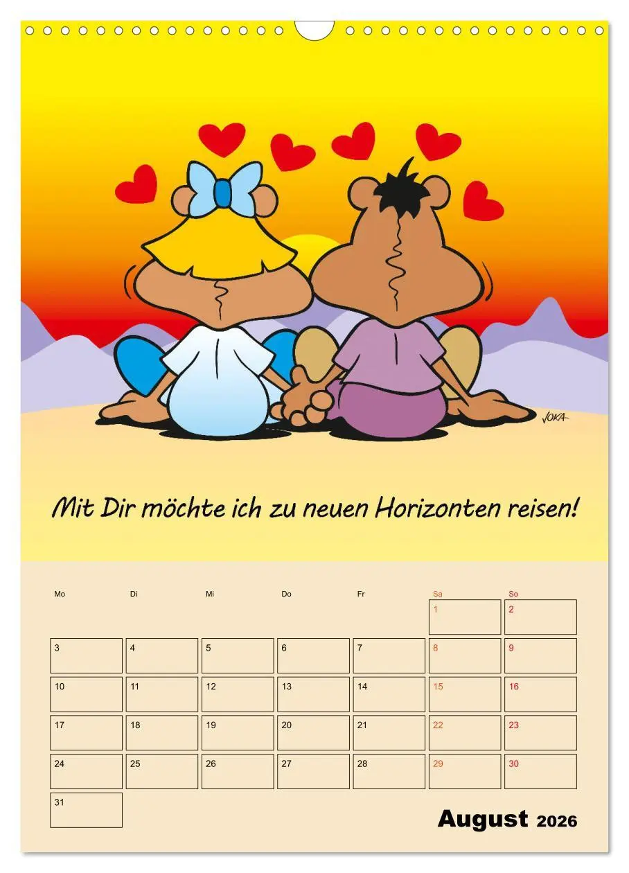 Bild: 9783516378047 | Ein Jahr mit Dir! (Wandkalender 2026 DIN A3 hoch), CALVENDO...