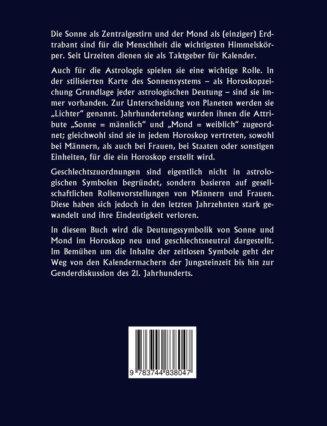 Rückseite: 9783744838047 | Juwelen am Himmel | Achsen und Lichter im Horoskop | Hannelore Goos