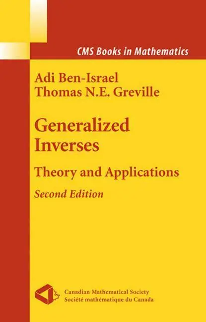 Bild: 9781441918147 | Generalized Inverses | Theory and Applications | Ben-Israel (u. a.)