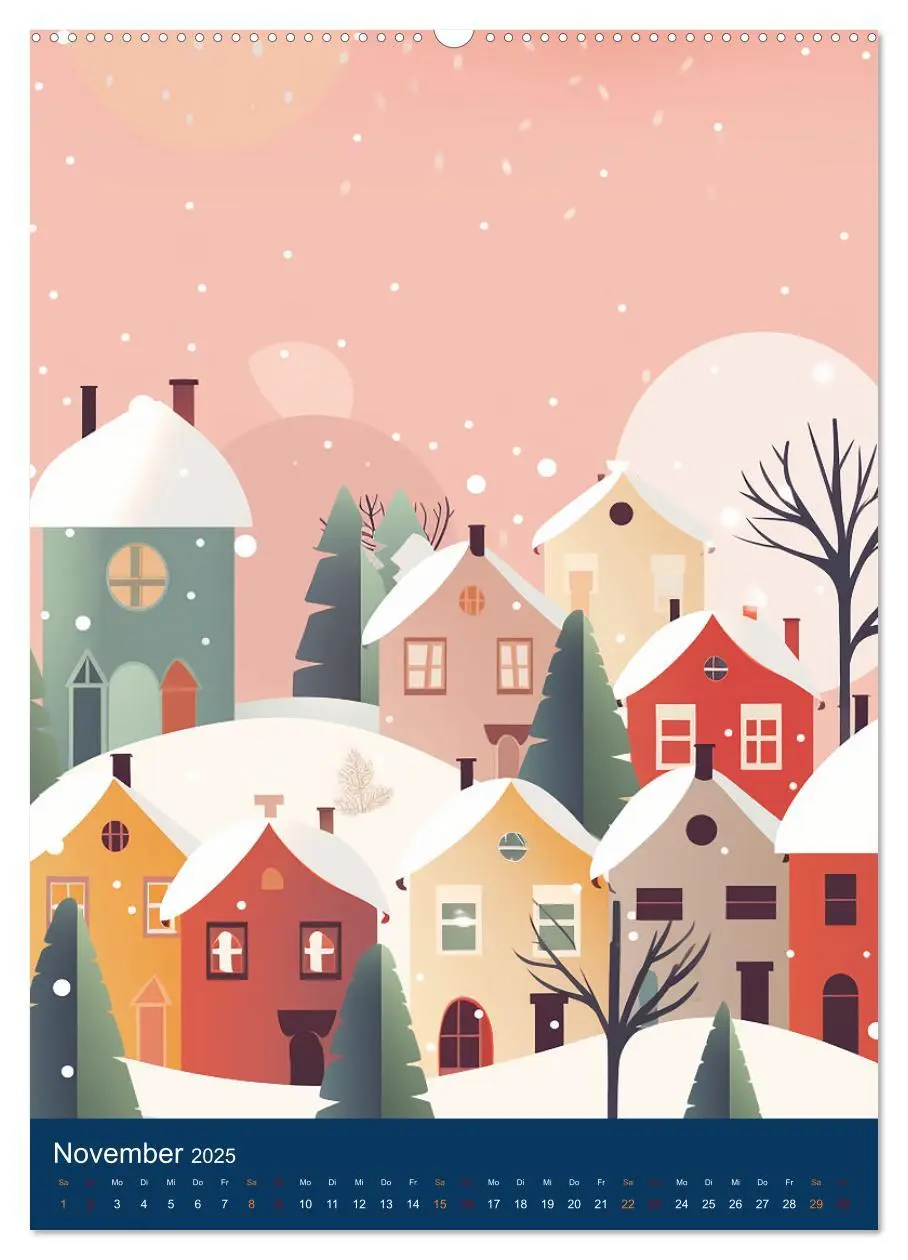 Bild: 9783435878147 | Ein lustiges Kinderdorf (Wandkalender 2025 DIN A2 hoch), CALVENDO...