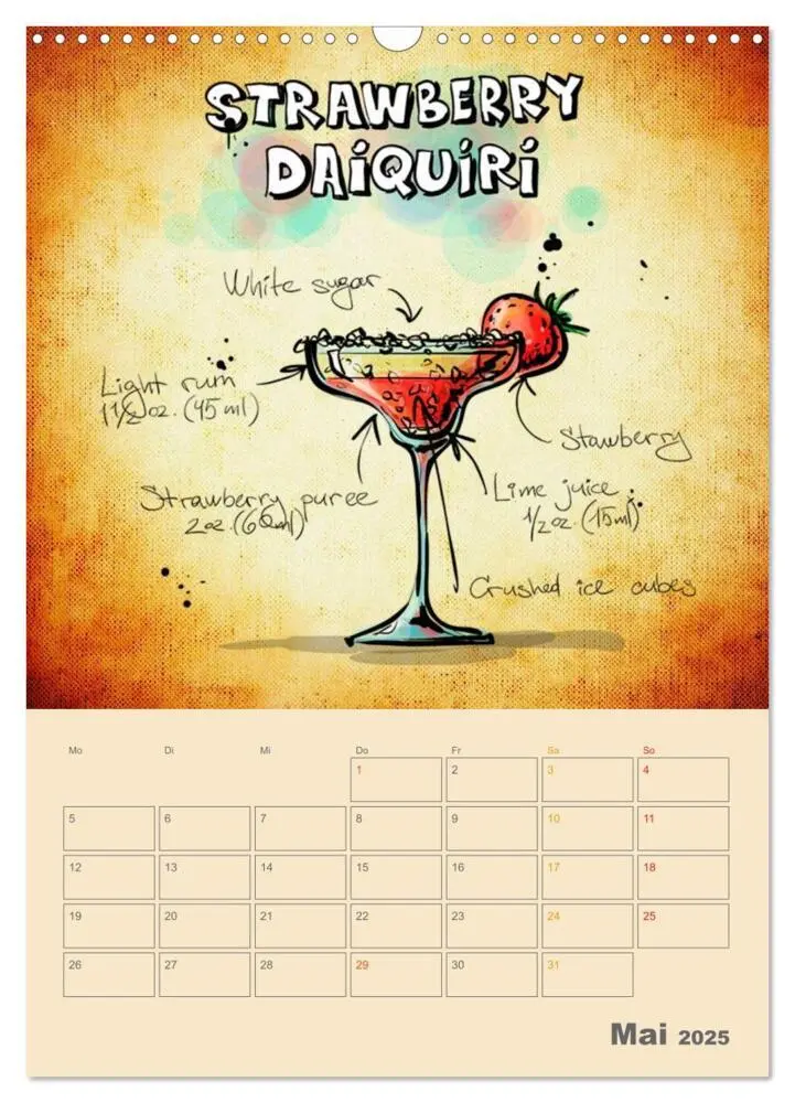 Bild: 9783457038147 | Coole Cocktails (Wandkalender 2025 DIN A3 hoch), CALVENDO...