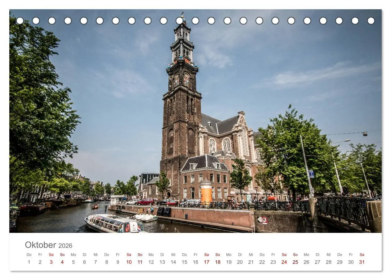 Bild: 9783457898147 | Amsterdam - Wasserstraßen und Grachten (Tischkalender 2026 DIN A5...