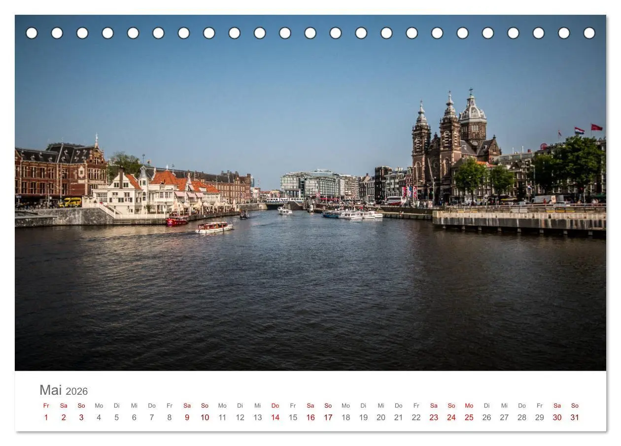 Bild: 9783457898147 | Amsterdam - Wasserstraßen und Grachten (Tischkalender 2026 DIN A5...