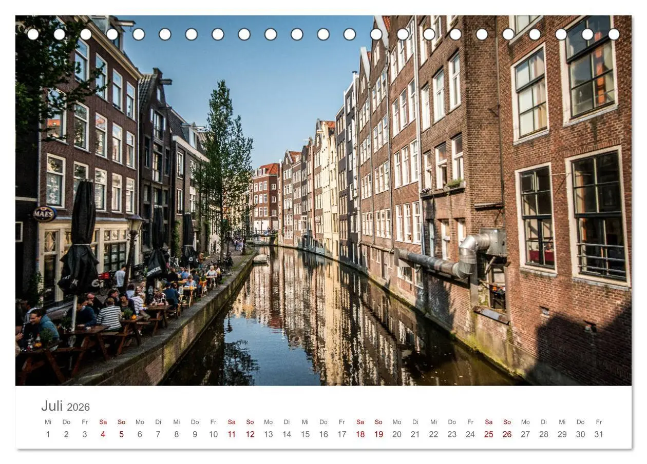 Bild: 9783457898147 | Amsterdam - Wasserstraßen und Grachten (Tischkalender 2026 DIN A5...