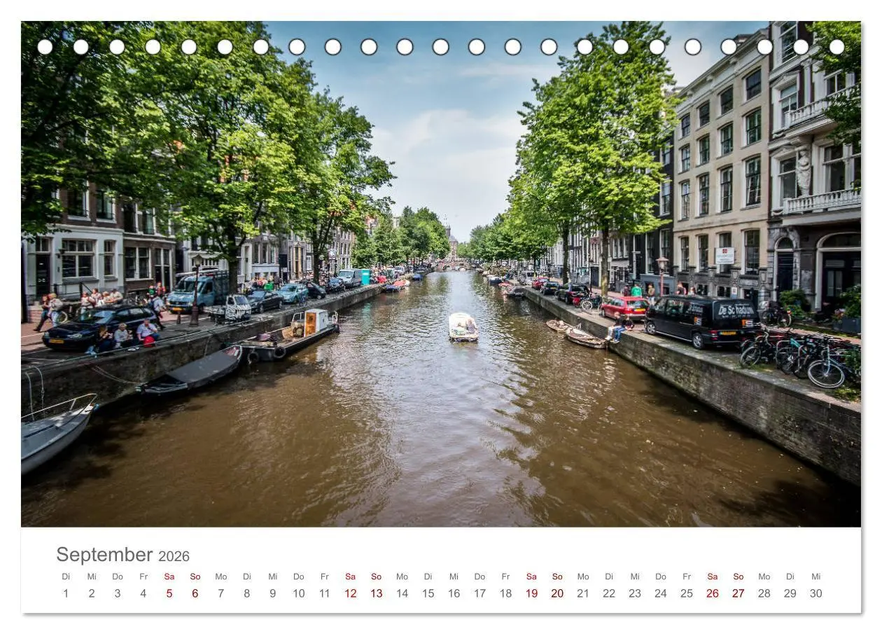 Bild: 9783457898147 | Amsterdam - Wasserstraßen und Grachten (Tischkalender 2026 DIN A5...