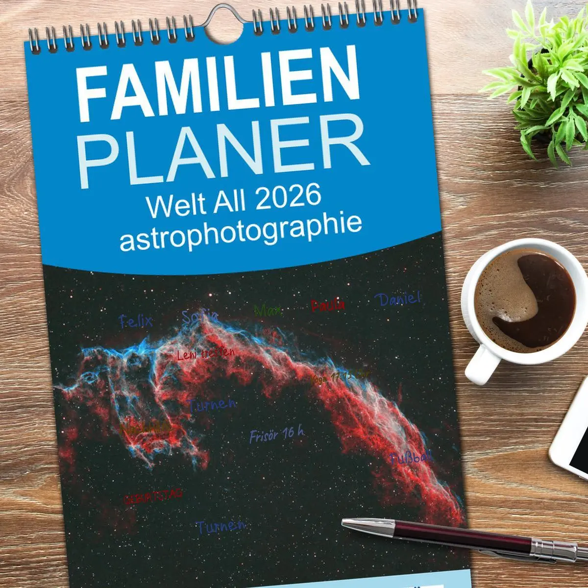 Bild: 9783516508147 | Familienplaner 2026 - Welt All 2026 astrophotographie mit 5 Spalten...