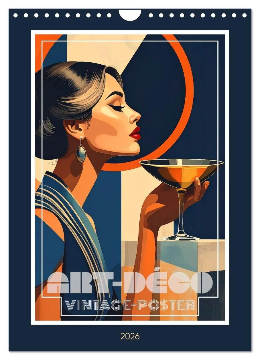Cover: 9783516748147 | Art-Déco Vintage-Poster (Wandkalender 2026 DIN A4 hoch), CALVENDO...
