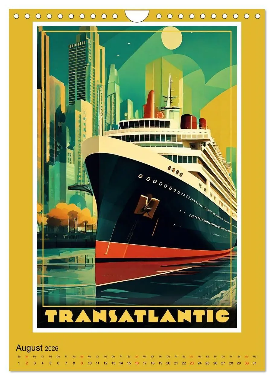 Bild: 9783516748147 | Art-Déco Vintage-Poster (Wandkalender 2026 DIN A4 hoch), CALVENDO...