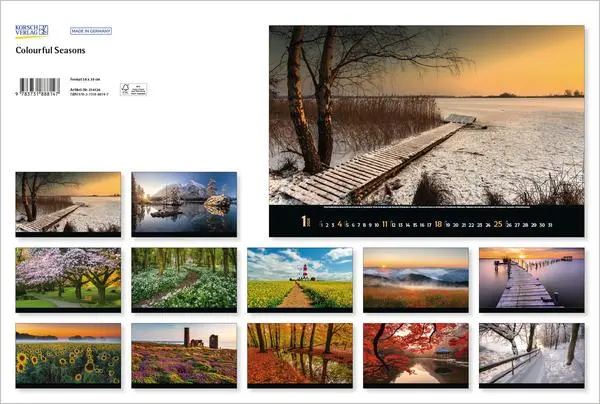 Bild: 9783731888147 | Colourful Seasons 2026 | Verlag Korsch | Kalender | 14 S. | Deutsch