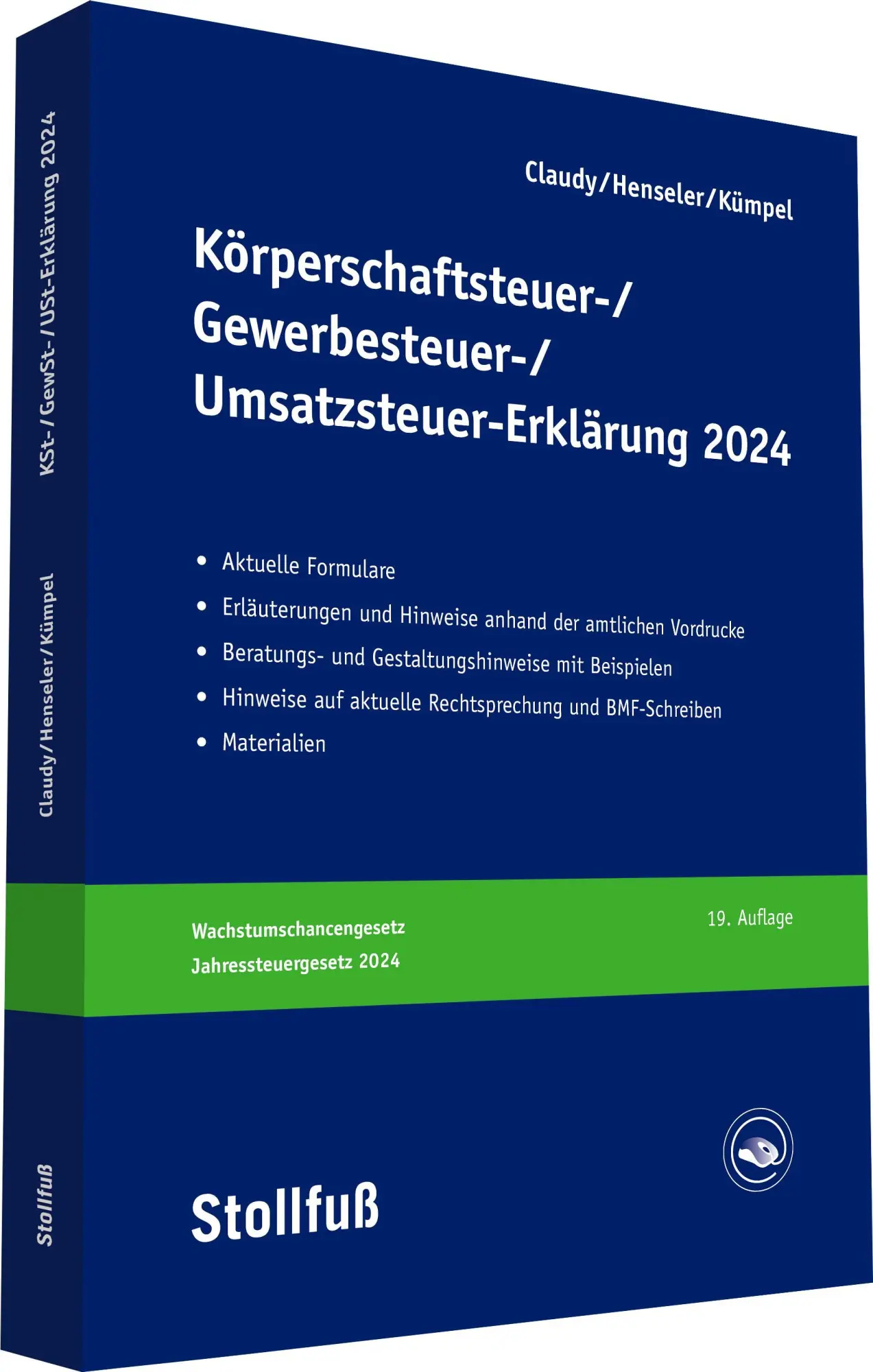 Cover: 9783083638247 | Körperschaftsteuer-, Gewerbesteuer-, Umsatzsteuer-Erklärung 2024
