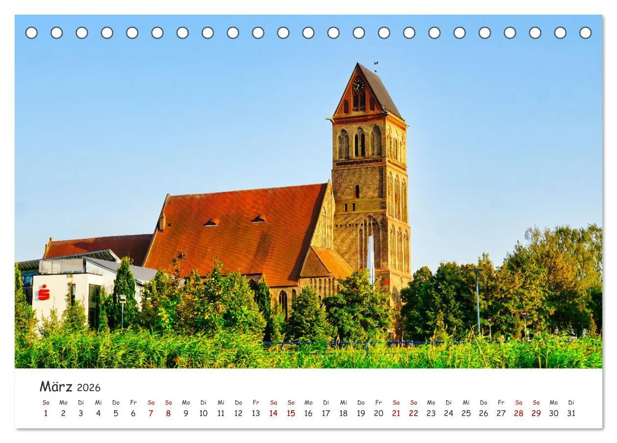 Bild: 9783457578247 | Anklam und Umgebung (Tischkalender 2026 DIN A5 quer), CALVENDO...