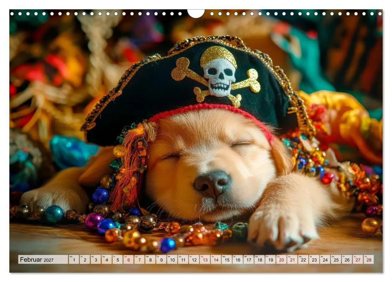 Bild: 9783594268247 | Knuffige Hundewelpen - Freude auf vier Pfoten (Wandkalender 2027...