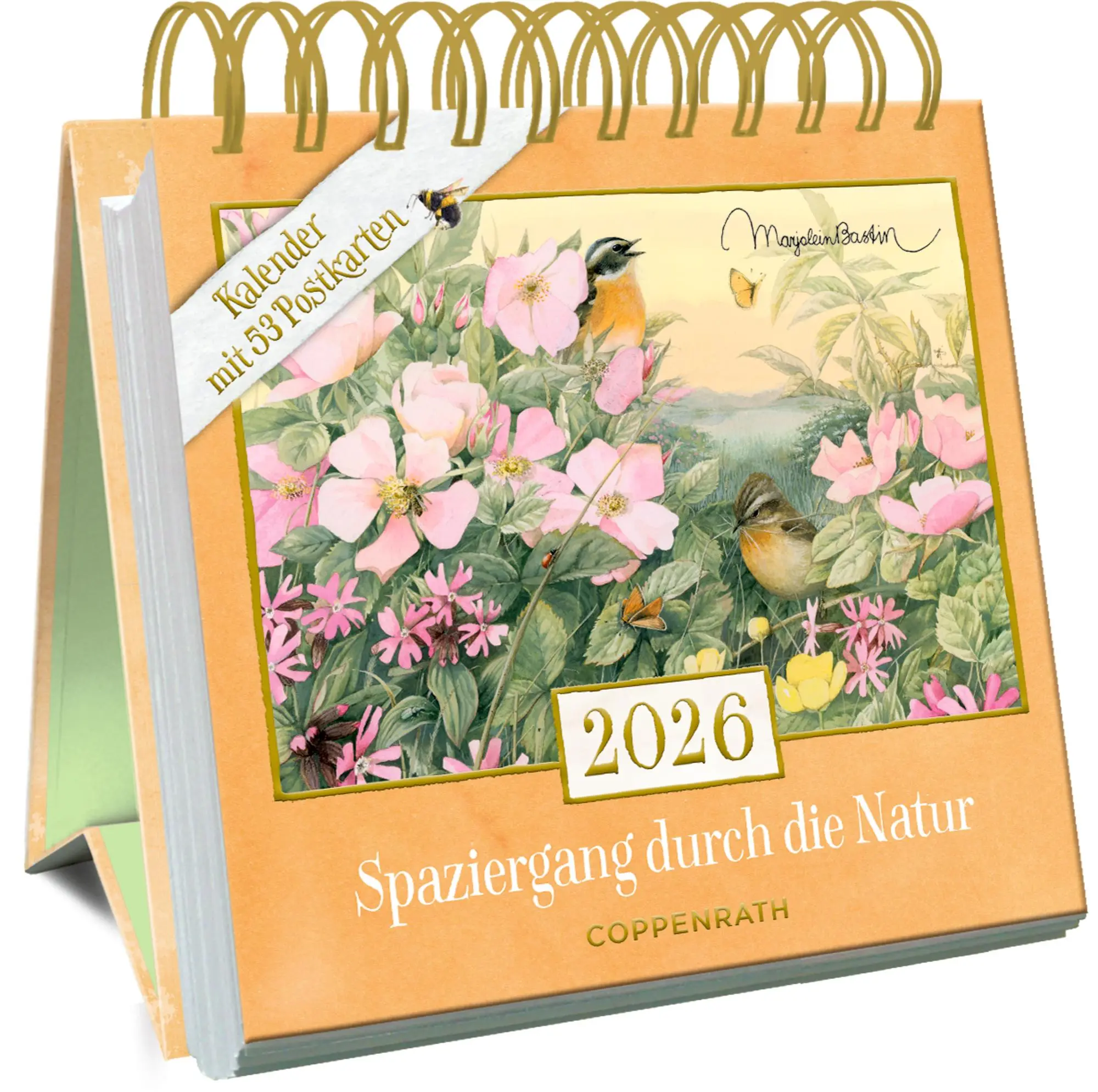 Cover: 4050003958347 | Kalender mit 53 Postkarten 2026 - Spaziergang durch die Natur | Bastin