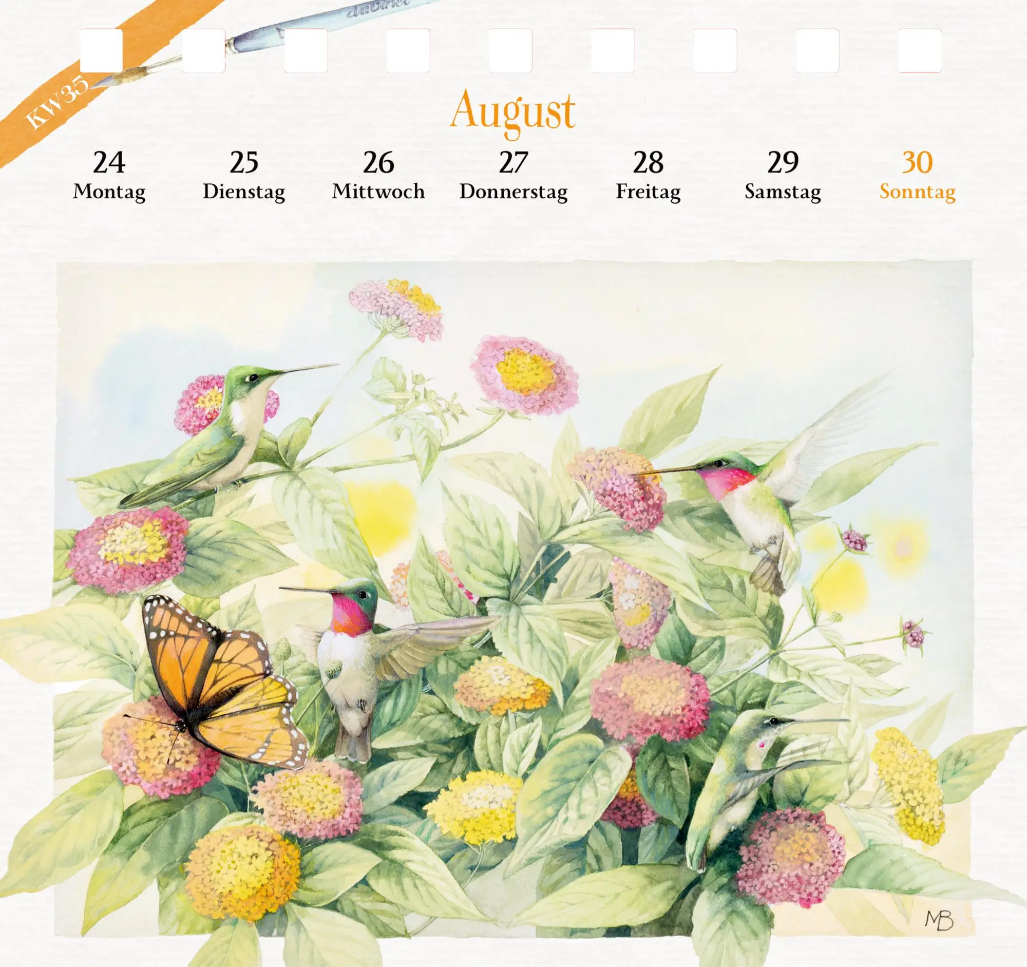 Bild: 4050003958347 | Kalender mit 53 Postkarten 2026 - Spaziergang durch die Natur | Bastin